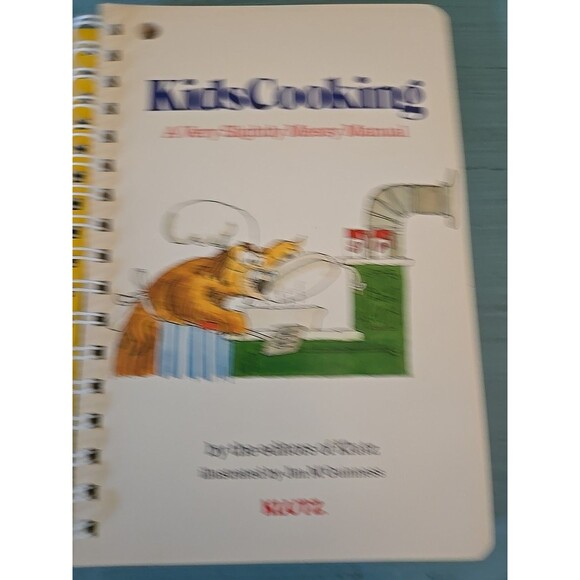 Vintage 1987 Kids Cooking A Very Slightly Messy Cookbook Recipes Cook Book Vtg - Picture 3 of 9
